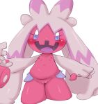  2022 5_fingers belly blush breasts digital_media_(artwork) doneru dwarfism eyelashes female fingers generation_9_pokemon genitals hair humanoid humanoid_genitalia long_hair looking_at_viewer nintendo nipples noseless not_furry nude open_mouth open_smile pink_body pink_hair pokemon pokemon_(species) pussy short_stack simple_background small_breasts smile solo tinkaton video_games white_background 