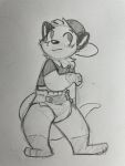  anthro blush chester_the_otter diaper kelpy lutrine male mammal mustelid solo 