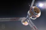  abzalon dated dofresh highres no_humans scenery science_fiction signature space space_station 