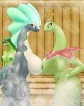  absurd_res anthro areola aurorus big_breasts blue_areola bodily_fluids breast_squish breasts breasts_frottage butt claws el_zeta eyelashes female flygon fossil_pok&eacute;mon generation_2_pokemon generation_3_pokemon generation_6_pokemon green_areola green_body green_eyes green_nipples grey_body group hi_res meganium nervous nintendo nipples nude pokemon pokemon_(species) red_eyes sauna squish sweat thick_thighs vanessa_(el_zeta) video_games white_body yellow_eyes 