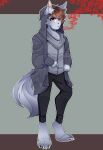  absurd_res alixx_(character) anthro canid canine fox hi_res male male/male mammal solo 