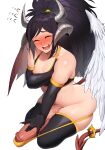  absurd_res areola big_penis black_hair blush feathered_wings feathers genitals girly glans hair hi_res horn horned_humanoid huge_penis humanoid humanoid_genitalia humanoid_penis hyper hyper_genitalia hyper_penis in_30000 nipples not_furry penis spade_tail vein veiny_penis winged_humanoid wings 