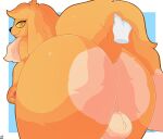  &lt;3 &lt;3_eyes &lt;3_pupils backsack balls bent_over big_balls big_butt big_ears brown_body brown_fur butt disembodied_hand eevee eyelashes fluffy fur generation_1_pokemon genitals hand_on_tail hi_res huge_ears kazzypoof_(character) long_ears looking_back male multicolored_body multicolored_fur neck_tuft nintendo noirnoir nude pawpads perineum pokemon pokemon_(species) pokemorph raised_tail solo solo_focus thick_tail thick_thighs tuft two_tone_body two_tone_fur video_games yellow_eyes yellow_sclera 