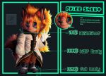  absurd_res anthro canid canine chibi clothed clothing detailed fox hi_res iaian_luxo_fox male mammal model_sheet smile solo wave 