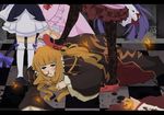  bad_end beatrice blonde_hair blood butterfly frederica_bernkastel furudo_erika lambdadelta long_hair umineko_no_naku_koro_ni ushiromiya_battler 