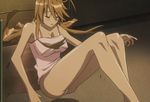  animated animated_gif blush bouncing_breasts breasts brown_hair camisole cleavage drunk gif highschool_of_the_dead legs long_hair lowres miyamoto_rei panties underwear very_long_hair 