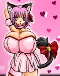  animal_ears big_breasts breasts cafemewmew cat_ears gigantic_breasts hearts large_breasts mew_ichigo nekomimi poorly_drawn tokyo_mew_mew torachan 