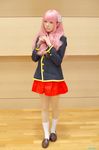  airbrushed baka_to_test_to_shoukanjuu cosplay himeji_mizuki long_hair photo pink_hair real school_uniform skirt solo 
