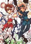  armor black_pegasus blonde_hair brown_hair pegasus_seiya saint_seiya seika zaionic 