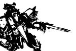  armored_core armored_core_4 from_software laser_blade mecha monochrome wasabikarasi 