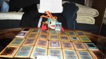  absurdres card duel highres murloc no_humans small_table table warcraft world_of_warcraft yu-gi-oh! 