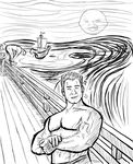  baby billy_herrington highres muscle ship smile 