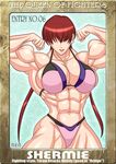  abs biceps bikini breasts extreme_muscles fatal_fury female flex flexing king_of_fighters kof muscle muscles muscular muscular_female pose ren_(tainca2000) shermie snk solo swimsuit 