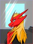  anthro asteriusfongrif avian bird blaze(ast) blaziken breasts clothing female fur generation_3_pokemon hair humanoid looking_at_viewer nintendo pokemon pokemon_(species) solo video_games 