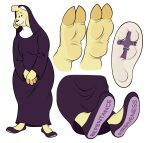  bovid caprine feet female foot_focus hi_res hoof_fetish hooves mammal mature_female nun old sheep silverscarf 