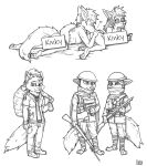  2022 anthro arctic_fox armor bad_guy_cafe butt canid canine christmas christmas_clothing christmas_headwear clothing duo dust:_an_elysian_tail dust_(elysian_tail) female fox gun hat headgear headwear helmet hi_res holidays jamie_(smneff) kissing male mammal mia_(smneff) neff_(smneff) nude ranged_weapon rifle robin_hood santa_hat soldier solo video_games warrior weapon ziegelzeig 