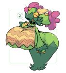  adriana_(rubyqm) big_breasts big_butt breasts butt clothing dewy-eyedboy elemental_creature female flora_fauna generation_5_pokemon huge_breasts maractus musical_note nintendo plant pokemon pokemon_(species) poncho video_games wide_hips 