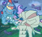  &lt;3 2022 absurd_res anthro arthropod axel_magnesson balls blush bodily_fluids crocodilian digital_media_(artwork) erection evan_magnesson female female_penetrated feral feraligatr generation_2_pokemon generation_7_pokemon genital_fluids genitals golisopod group group_sex hi_res justiceposting katrina_magnesson legendary_pokemon male male/female male_penetrating male_penetrating_female nintendo open_mouth oral oral_penetration penetration penile penile_penetration penis penis_in_pussy pokemon pokemon_(species) polyamory reptile scalie sex suicune threesome tongue trio vaginal vaginal_penetration video_games 