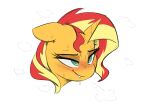 &lt;3 &lt;3_eyes 2022 bedroom_eyes bite biting_lip blonde_hair blush bodily_fluids colored_sketch digital_drawing_(artwork) digital_media_(artwork) equestria_girls equid equine female feral hair hasbro hi_res horn horse mammal mind_control multicolored_hair my_little_pony narrowed_eyes pony red_hair seductive simple_background sketch solo story_at_source sunset_shimmer_(eg) sweat teal_eyes two_tone_hair unicorn welost white_background yellow_body 