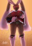  &lt;3 &lt;3_eyes 2022 absurd_res anthro big_breasts bodily_fluids breasts christmas christmas_clothing christmas_tree clothing digital_media_(artwork) doktormalefic female fingers front_view generation_4_pokemon genital_fluids genitals hi_res holidays long_ears looking_at_viewer lopunny mistletoe nintendo nipple_outline plant pokemon pokemon_(species) pussy pussy_juice red_eyes shiny_pokemon solo text tree url video_games 