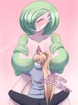  absurd_res anthro big_breasts blonde_hair blue_eyes blush breasts clothed clothing duo embrace female gardevoir generation_3_pokemon green_hair hair hi_res hug huge_breasts huge_hips huge_thighs humanoid japy7u7 male male/female mammal mature_female nintendo orignal_character pokemon pokemon_(species) simple_background size_difference smile tall_girl text thick_thighs video_games white_body wide_hips zora_(japy7u7) 