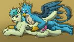 absurd_res animal_genitalia animal_penis avian ball_fondling balls blush bodily_fluids claws cum cum_on_balls cum_on_self duo earth_pony ejaculation equid equine equine_penis feral fondling friendship_is_magic gallus_(mlp) genital_fluids genitals gryphon handjob hasbro hi_res horse male male/male mammal my_little_pony mythological_avian mythology penile penis pony sandbar_(mlp) sex spread_legs spread_wings spreading tacomytaco tongue tongue_out wings 