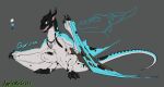  anus claws dragon feral genitals hi_res horn jarickocross male membrane_(anatomy) membranous_wings open_mouth scalie slit solo tongue wings wyvern 