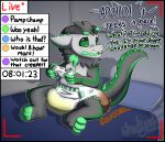  2022 anthro apollo_(shadyadi1) bed bedroom bodily_fluids challenge controller dialogue diaper diaper_fetish feces furniture game_controller gaming genital_fluids hi_res livestream male messing_diaper messy_diaper microsoft off_screen_character onomatopoeia pillow pooping raised_leg shaded shadyadi1 signature smelly soiled_diaper soiling soiling_diaper sound_effects stink_lines stream_chat streaming text timer urine url used_diaper video_games wet_diaper wetting wetting_diaper wickerbeast xbox xbox_360 xbox_game_studios 