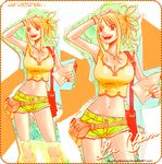  blonde_hair breasts cleavage denim fairy_tail lowres lucy_heartfilia photoshop 