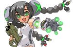  black_hair green_eyes gun lowres microsoft personification weapon xbox360-tan xbox_360 xbox_360-tan 