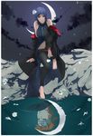  barefoot feet highres konan moon naruto paper ramonnajones solo 