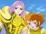  80s araki_shingo aries_mu aries_muu armor facial_mark forehead_mark golden himeno_michi horns kid kidlong_gair kiki_(saint_seiya) knights_of_the_zodiac lemurian oldschool ram_horns red_hair saint_seiya sheep_horns smile 