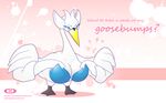  bird breasts no_humans pokemon solo swan swana 