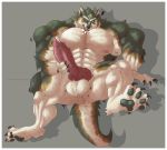  anthro big_penis canid canine canis claws cum hyper hyper_muscles hyper_penis link_(wolf_form) mammal masturbation muscular nintendo paws penis the_legend_of_zelda tongue tongue_out video_games wolf 