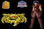  cancer_deathmask crab knights_of_the_zodiac male male_focus oldschool purple_hair saint_seiya shoulder_pads tan tanned zodiac 