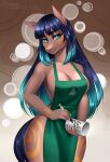 anthro barista container cup equid equine female hi_res horse mammal meme naryumi_(artist) ombre_hair solo starbucks 