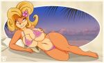  activision anthro big_breasts bikini breasts clothing coco_bandicoot crash_bandicoot_(series) curvy_figure feet female fur smash-d solo swimwear thick_thighs video_games voluptuous 