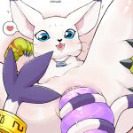 &lt;3 &lt;3_eyes bandai_namco digimon digimon_(species) dildo female feral first_person_view gatomon looking_at_viewer sex sex_toy solo tail_fetish tail_play tail_sex tailjob y0dare 