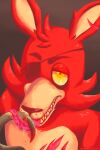  2014 anthro blood bodily_fluids canid canine digital_media_(artwork) eye_patch eyewear five_nights_at_freddy&#039;s fox foxy_(fnaf) fur hook male mammal pirate red_body red_fur saliva saliva_on_tongue scar scottgames simple_background sketchytimez solo teeth teeth_showing tongue tongue_out unavailable_at_source video_games yellow_eyes 