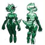  1:1 anthro fashion female kobold lizard reptile scalie solo solo_focus threelizardcoat 