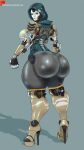  android ash_(titanfall) big_butt bottom_heavy bottomless breasts butt clothed clothing female footwear hi_res high_heels hood huge_butt huge_hips huge_thighs humanoid machine mask metal morget_the_space_croc partially_clothed robot robot_humanoid side_view small_waist solo thick_thighs titanfall wide_hips 