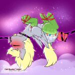  1:1 2022 blush clothing cold-blooded-twilight derpy_hooves_(mlp) digital_media_(artwork) english_text equid equine eyes_closed female feral friendship_is_magic hasbro hi_res legwear mammal my_little_pony pegasus solo text wings 
