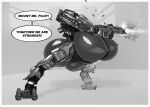  armor big_breasts big_butt borisalien breasts butt dialogue female genitals gun hi_res huge_breasts huge_butt humanoid hyper hyper_breasts machine metal monochrome nipples pussy ranged_weapon robot robot_humanoid shooting solo thick_thighs weapon wide_hips 