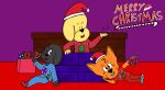  canid canine canis christmas conceptart domestic_dog elktv elktv_artists female game_(disambiguation) gamedevelopment group hero hi_res holidays lacy_lbof lacysbattlesoffrustration lexi_lbof male male/female mammal rusty_lbof survival trio 