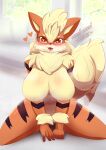  &lt;3 &lt;3_eyes absurd_res anthro arcanine big_breasts blush breasts canid canine female fur generation_1_pokemon hi_res looking_at_viewer mammal nintendo nude pilu_(artist) pokemon pokemon_(species) smile solo video_games 