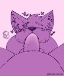  &lt;3 anthro balls bodily_fluids canid canine canis devfoxnsfw devon_(devfoxnsfw) domestic_cat felid feline felis fellatio first_person_view fox genital_fluids genitals male male/male mammal oral penile penis pov_blowjob saliva scar sex shaded simple_background simple_coloring simple_shading sucking 