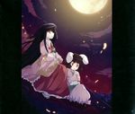  houraisan_kaguya inaba_tewi sway_wind tokiame touhou 