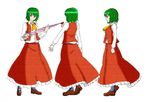  blood character_sheet colorized green_hair h-new kazami_yuuka skirt touhou 