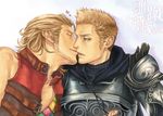  2boys armor basch_fon_ronsenburg blonde_hair brothers final_fantasy final_fantasy_xii gabranth incest judge_gabranth kiss multiple_boys siblings twins yaoi 