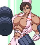  abs anesthesia breasts dumbbell extreme_muscles lowres muscle muscles muscular rumble_roses weights 